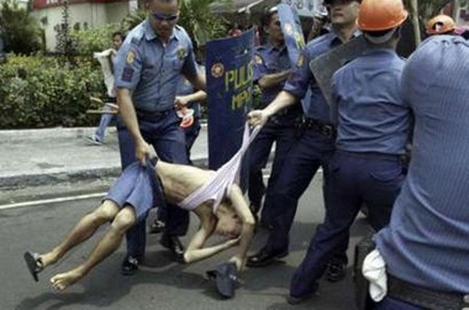strong arrestation pulis philipines